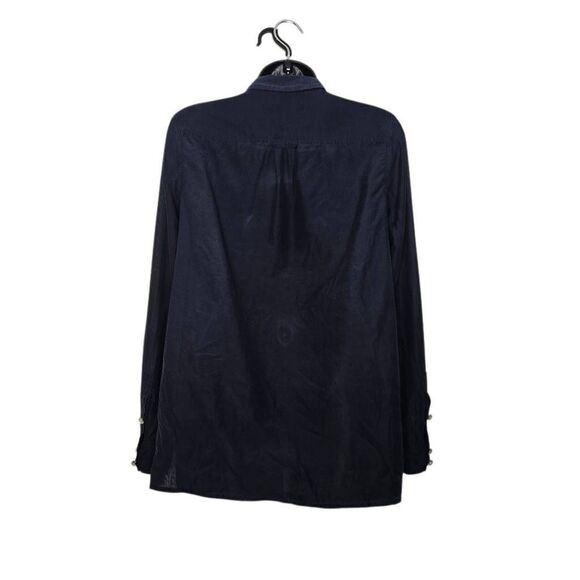 Marc by Marc Jacobs Button Down Women's Size 0 Semi Sheer Pearl Buttons - Picture 3 of 5